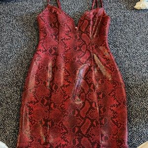 calico dress snake skin
